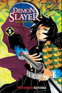Buku komik Demon slayer kimetsu no yaiba 5